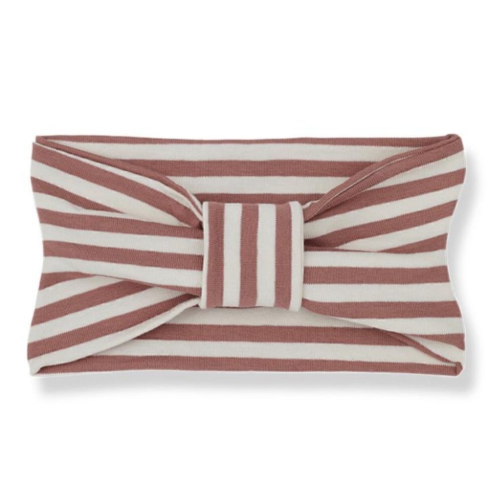 1 + In The Family Ruth Cedar Striped Headband Made In Spain Cotton